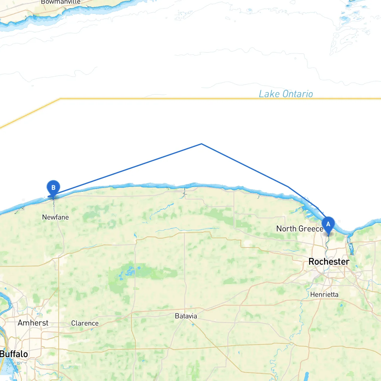 City of Rochester to Olcott