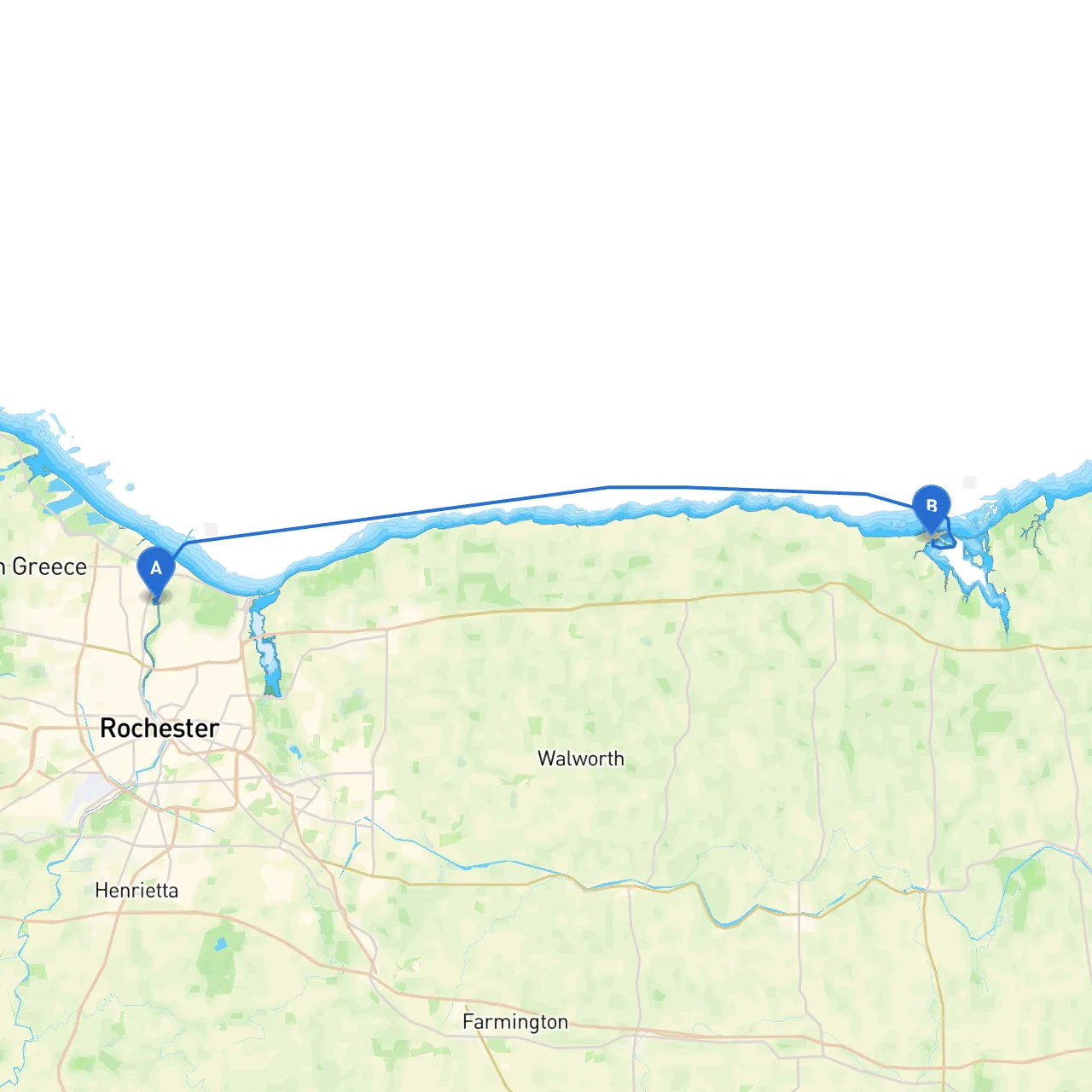 City of Rochester to Sodus Point