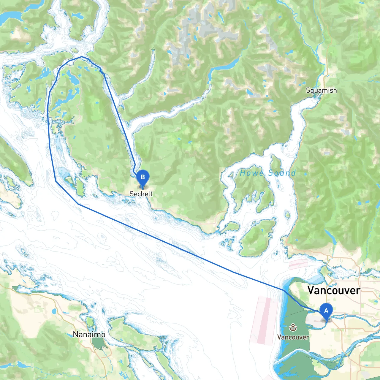 Richmond to Sechelt