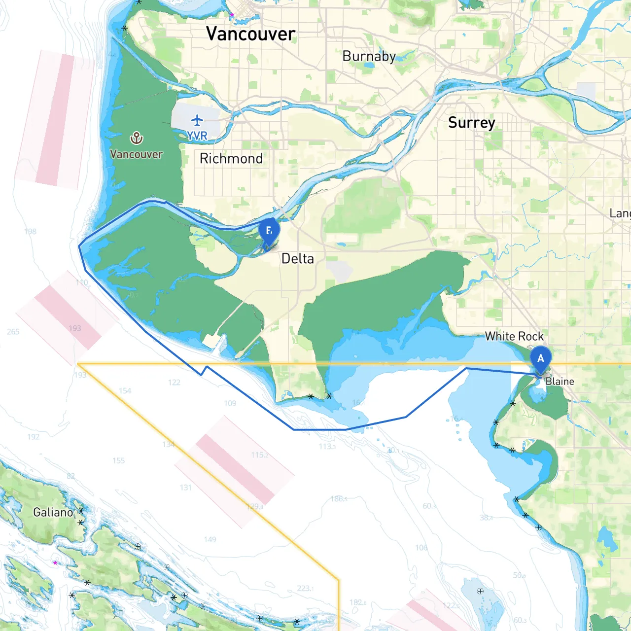 Blaine to Ladner