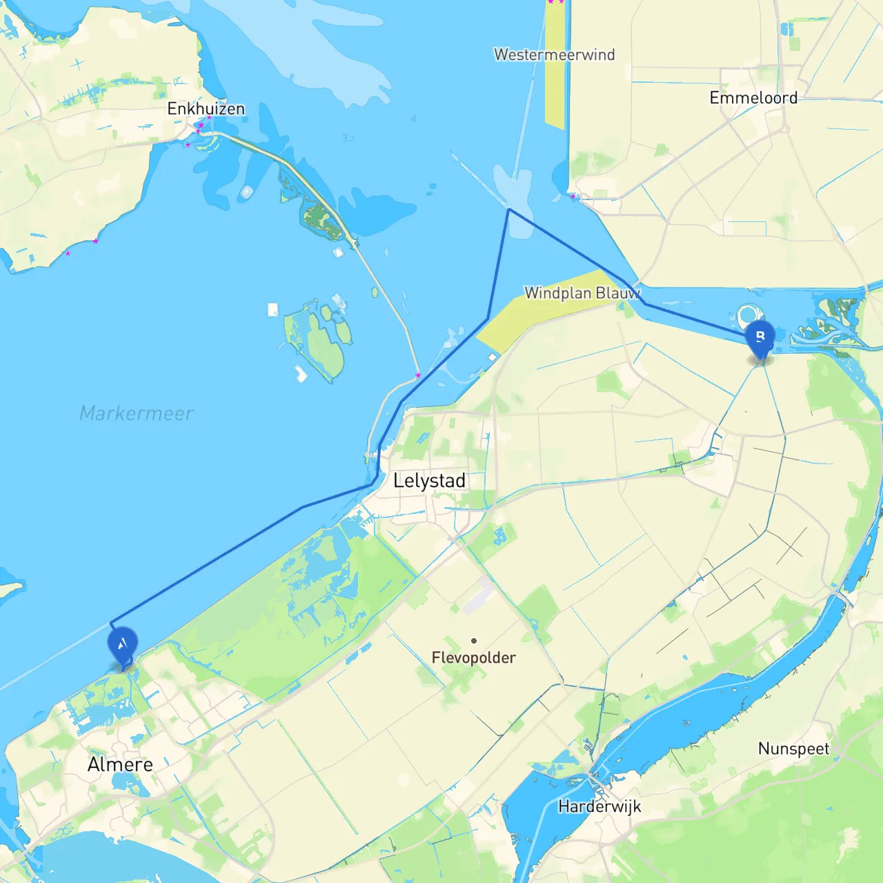 Almere to Dronten