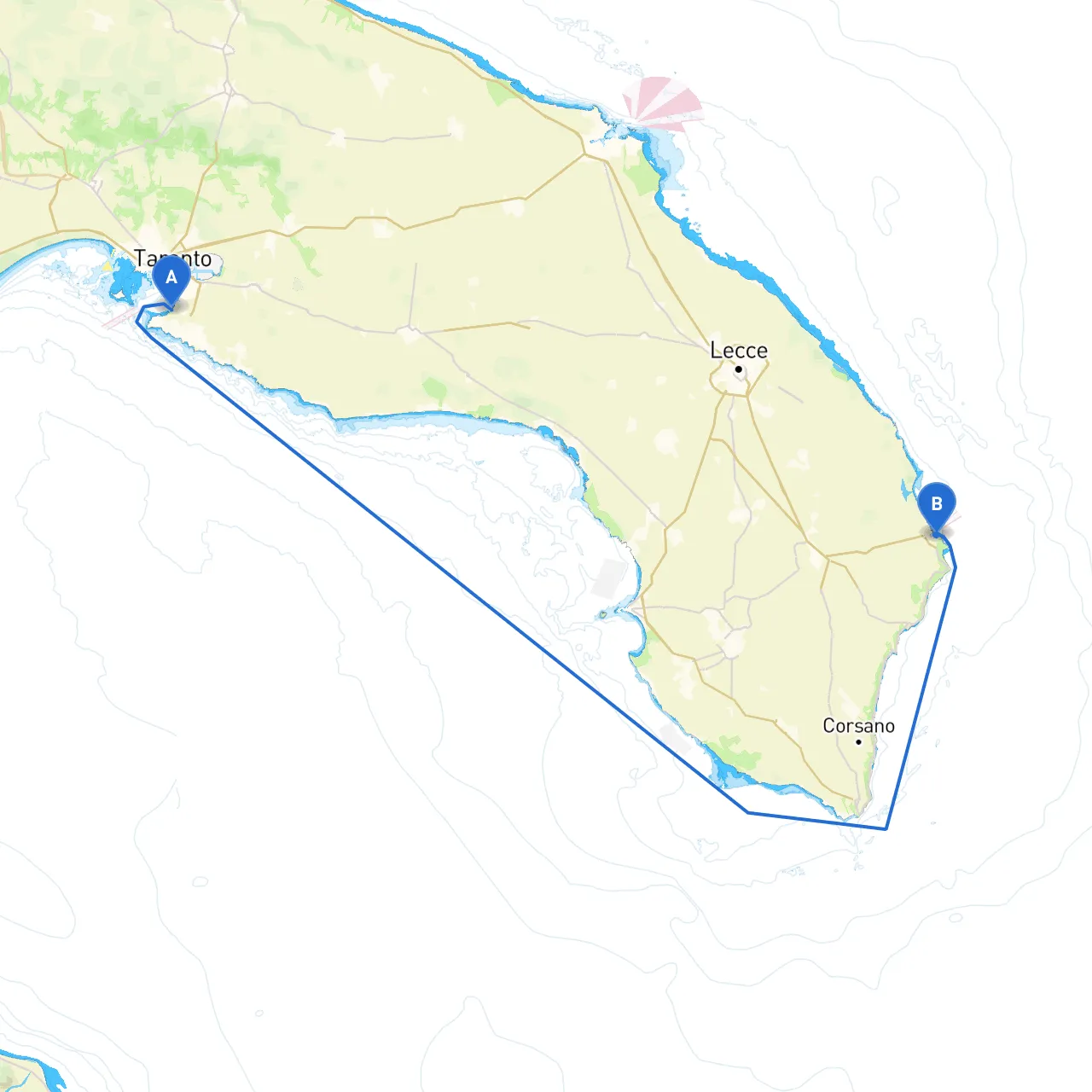 Taranto to Otranto