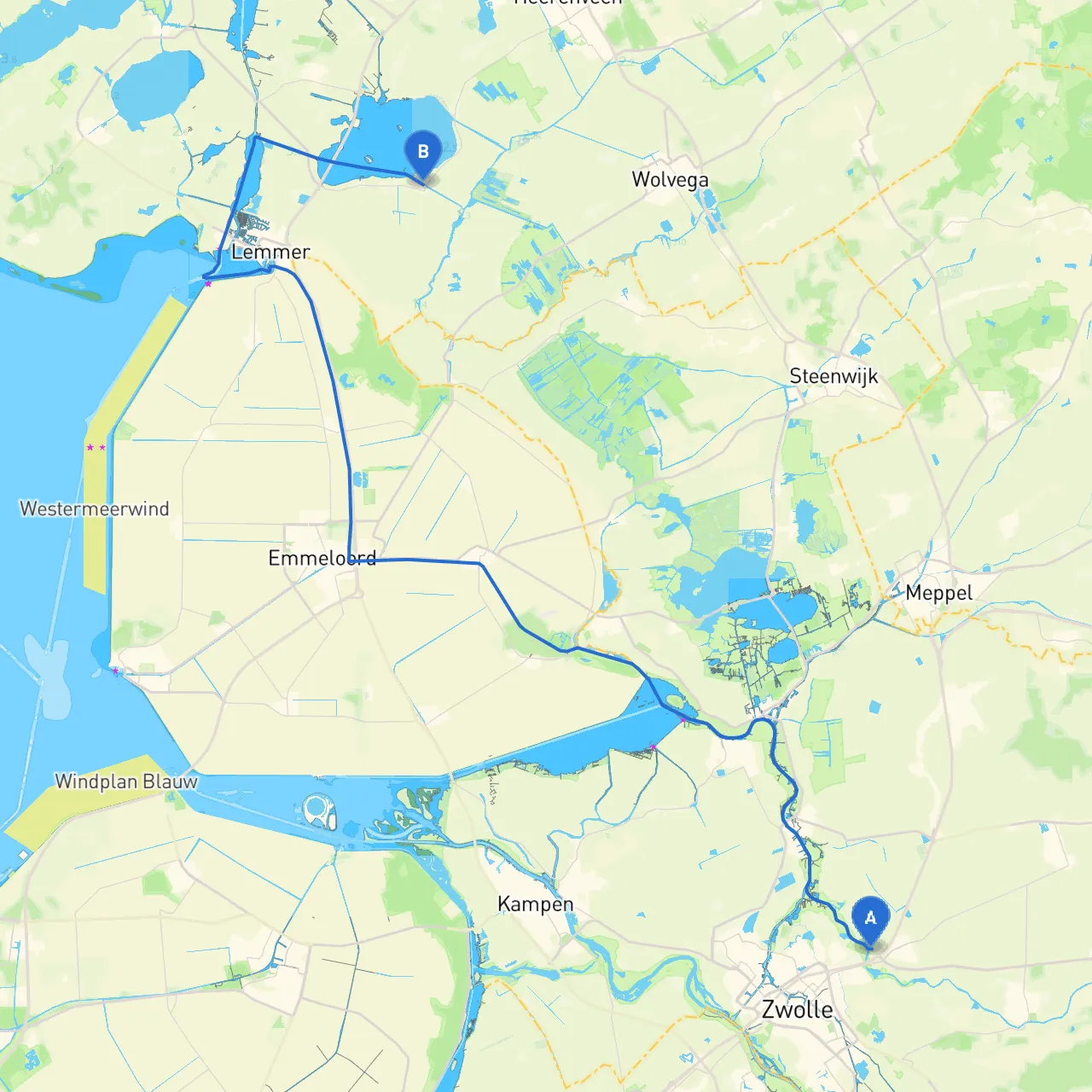 Zwolle to Friesland