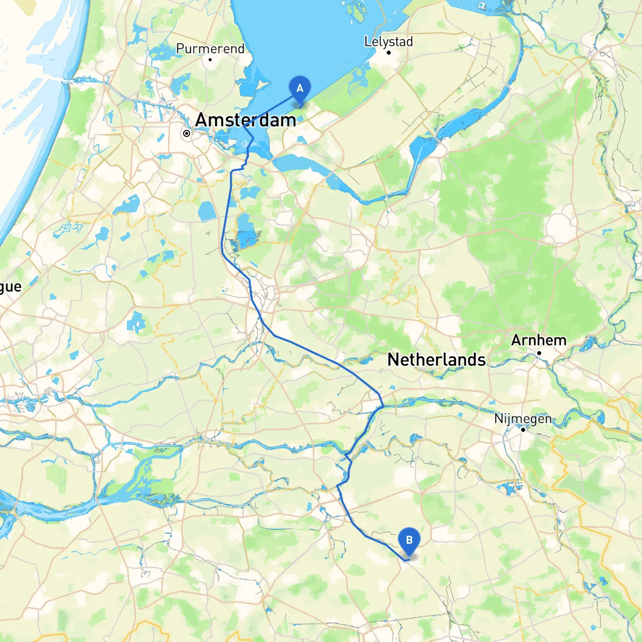 Almere to Veghel