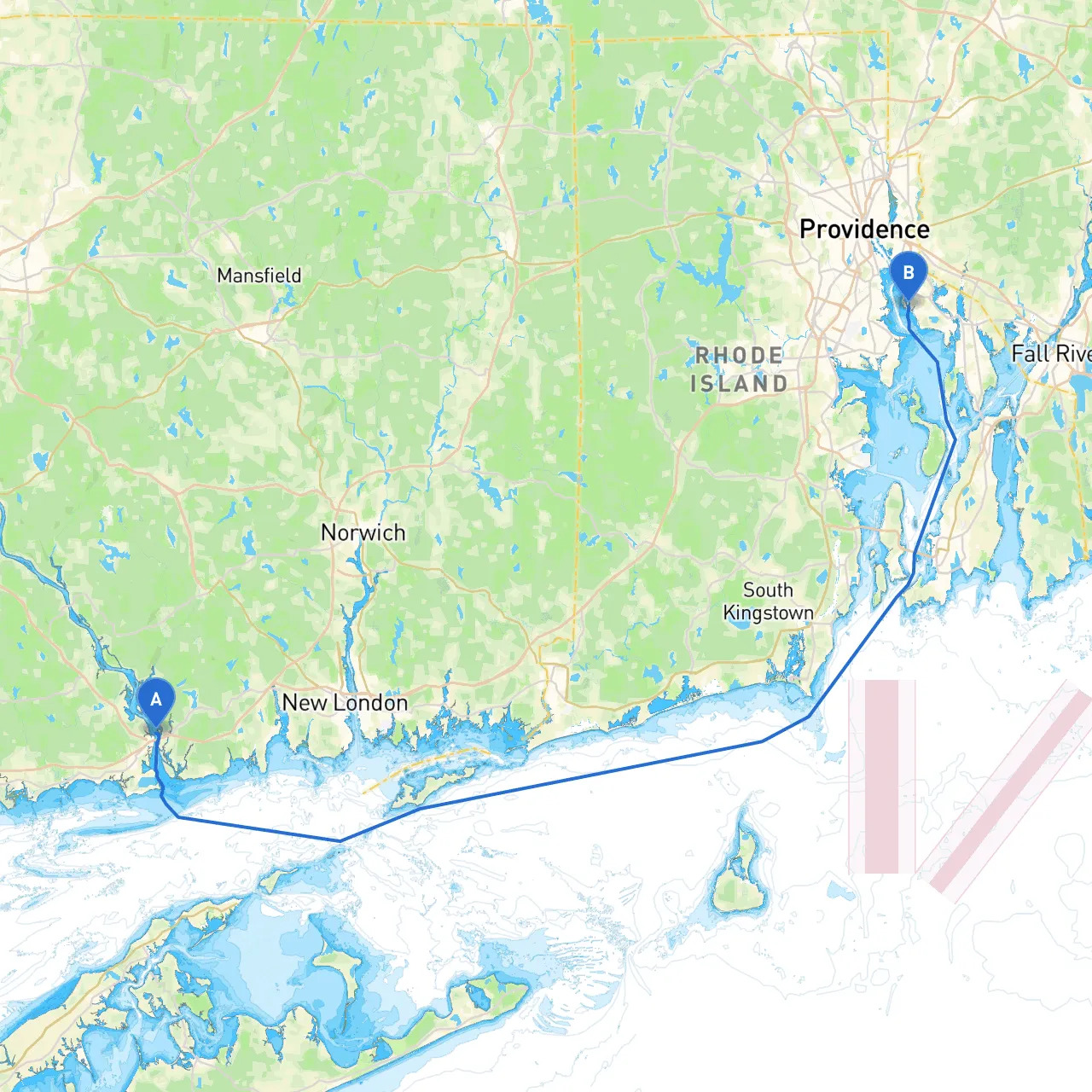 Old Saybrook to East Providence