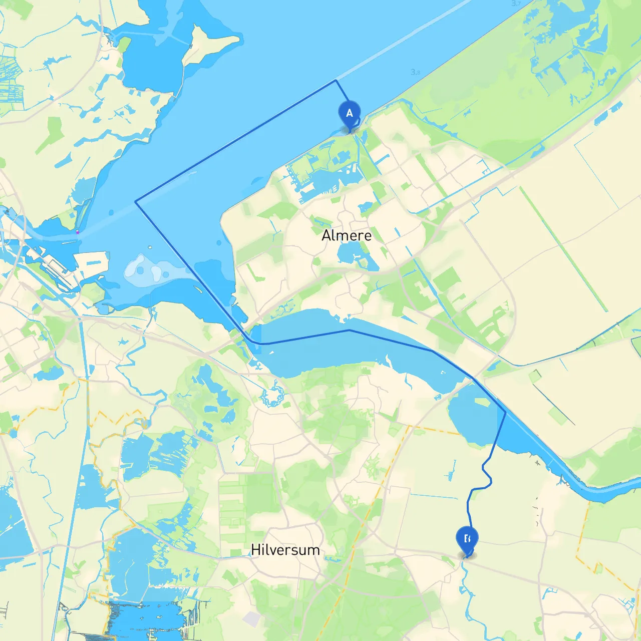 Almere to Baarn