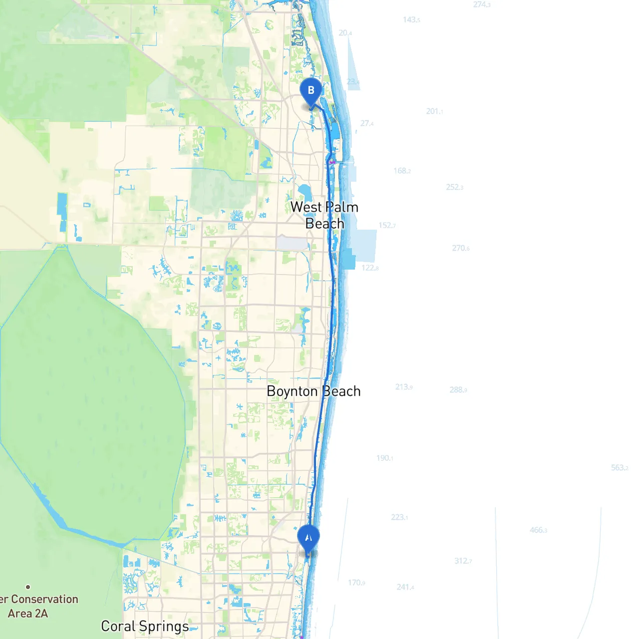 Boca Raton to North Palm Beach