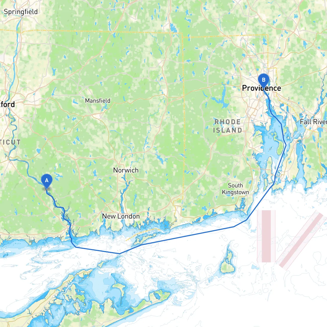 East Haddam to Providence