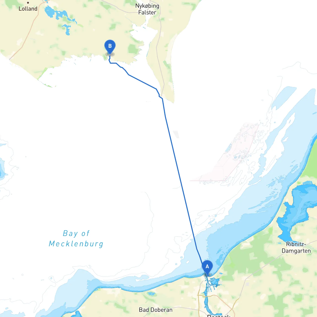 Rostock to Nysted