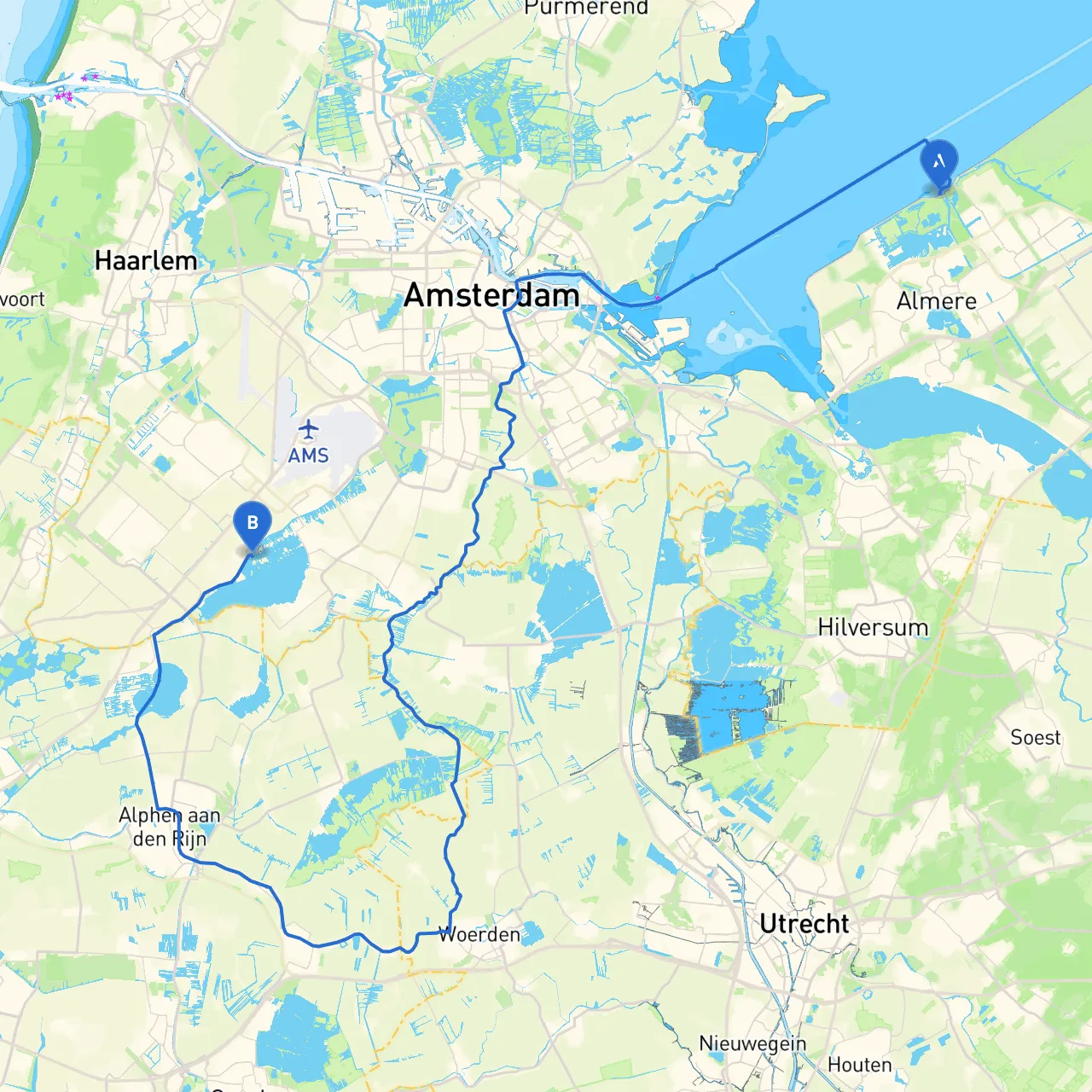 Almere to Aalsmeer