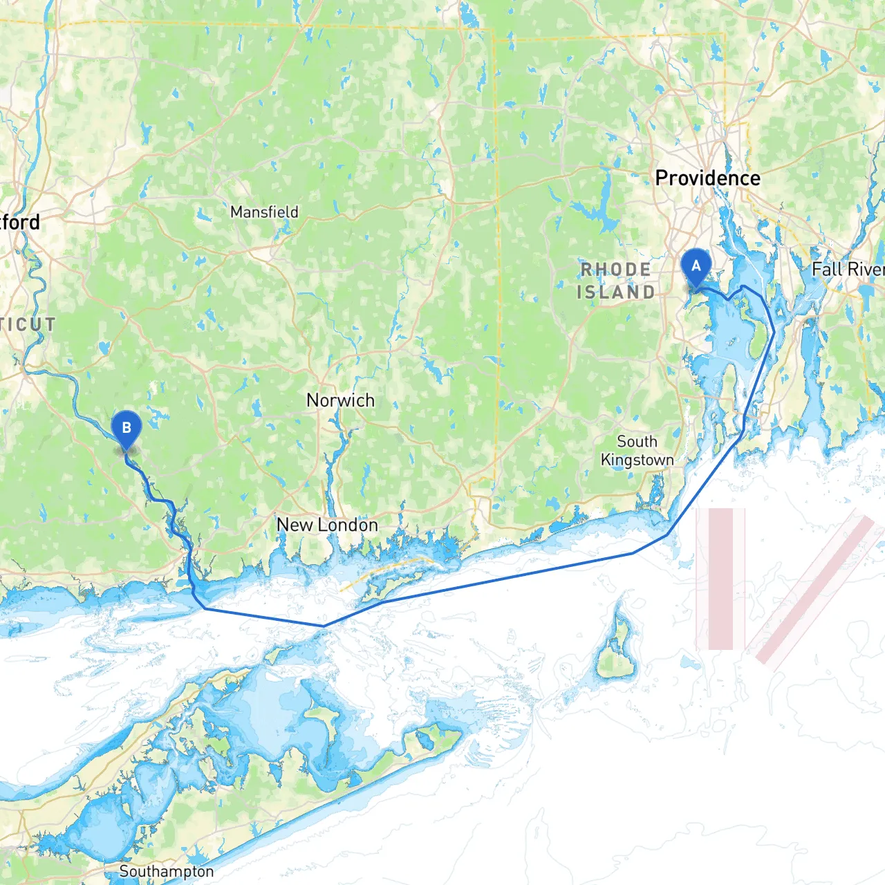 Warwick to East Haddam