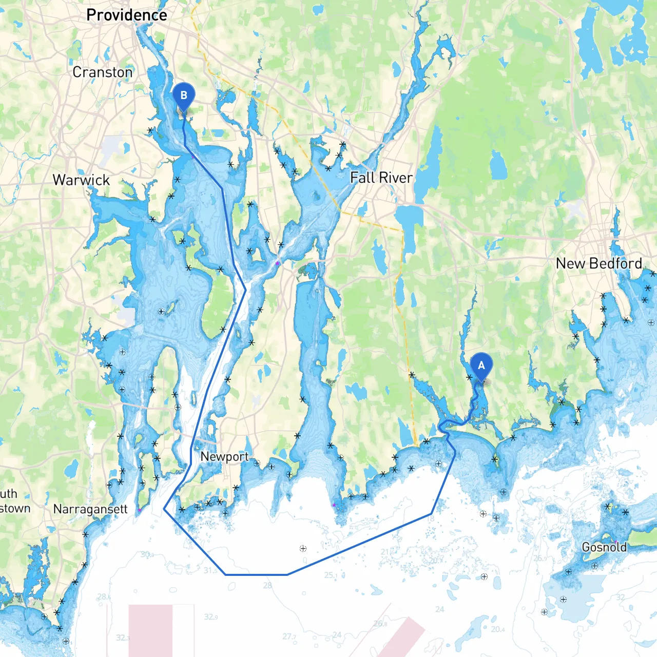 Westport to East Providence