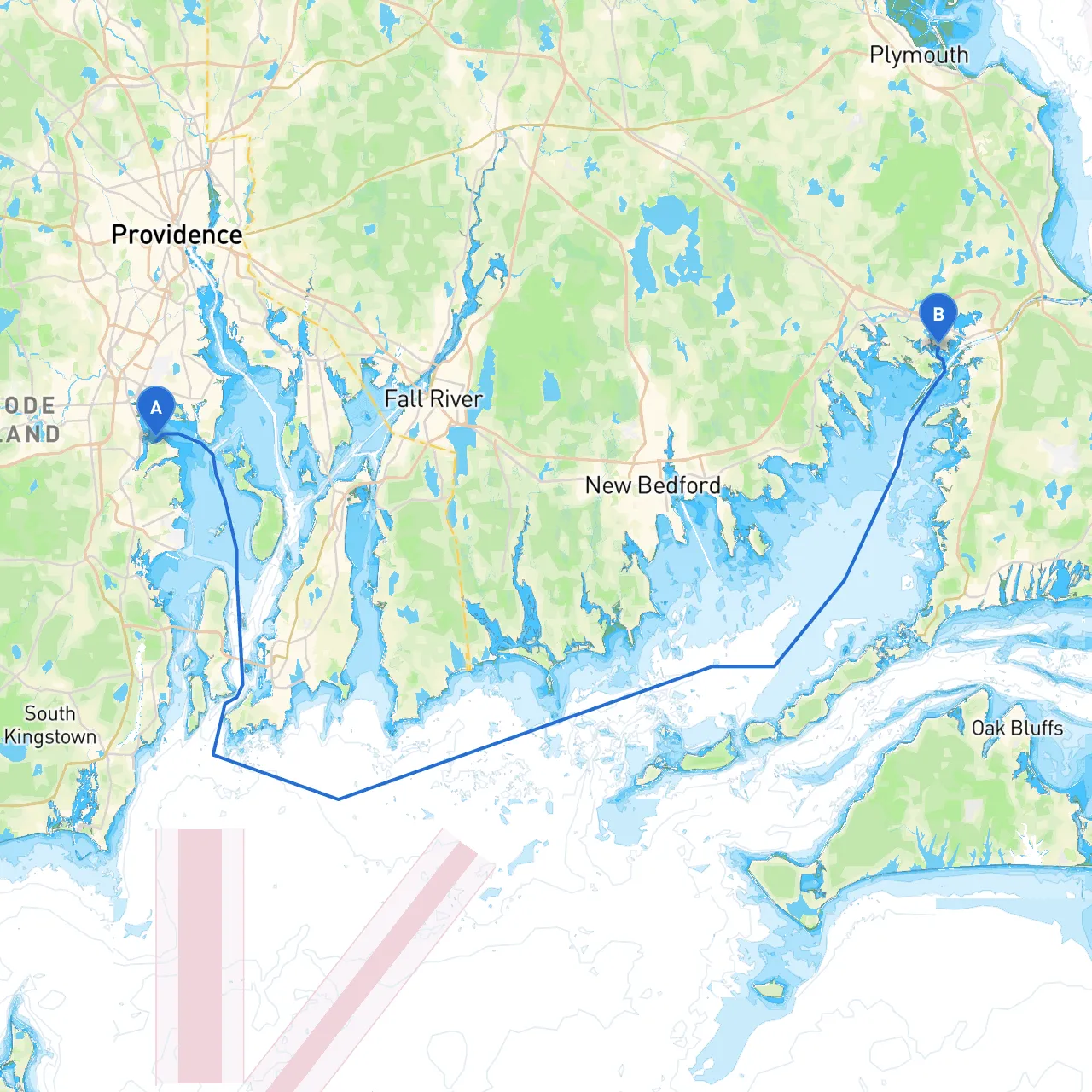 Warwick to Buzzards Bay