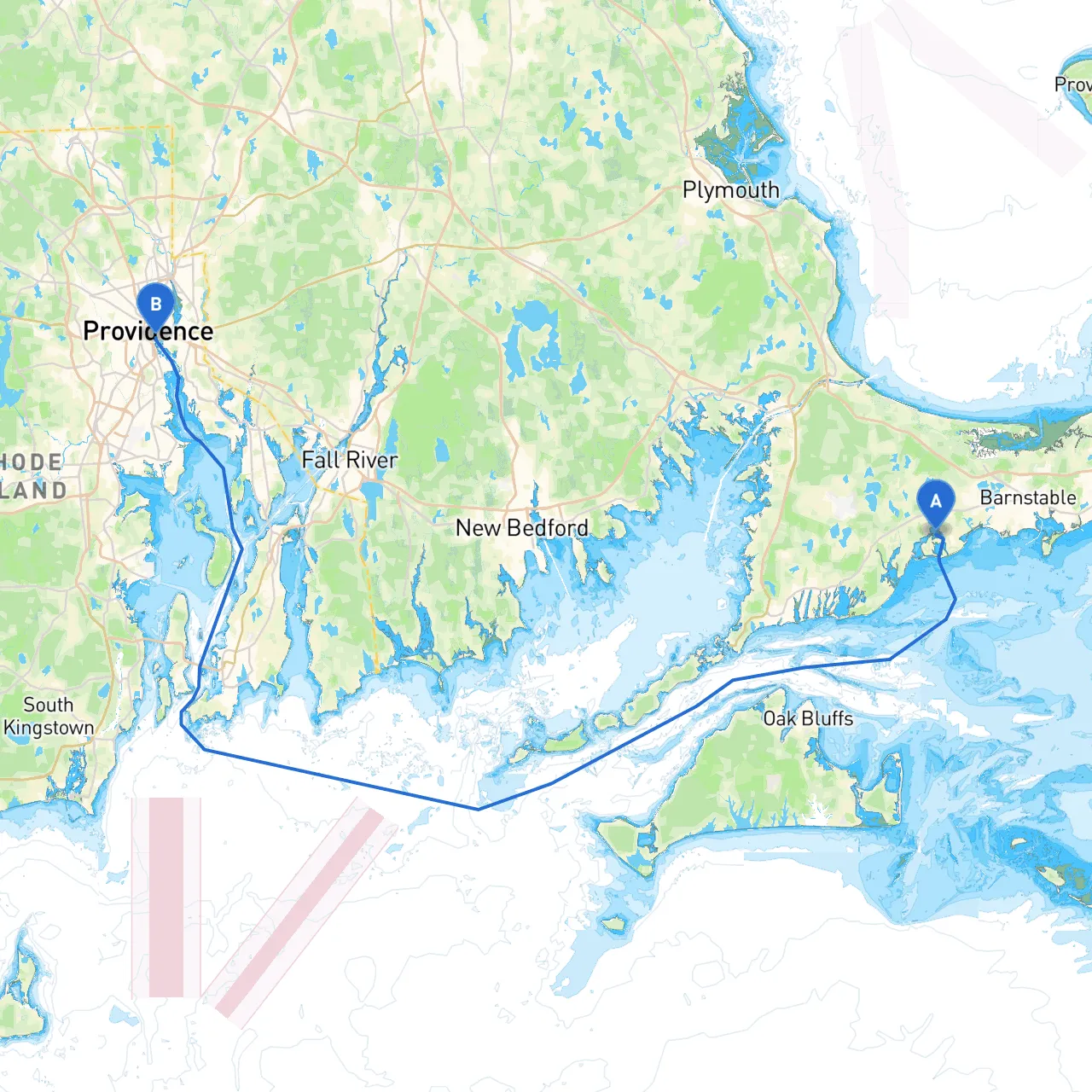 Osterville to Providence