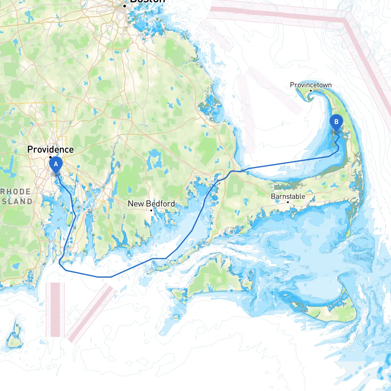 Warwick to Wellfleet