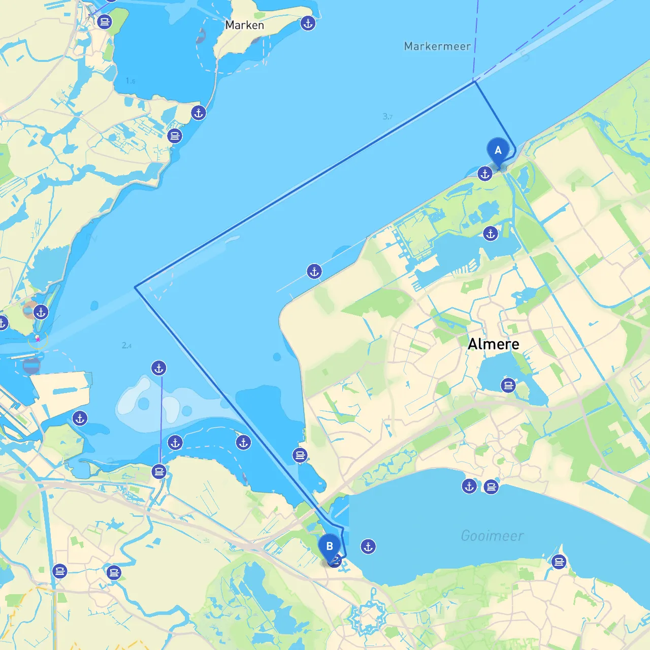 Almere to Naarden