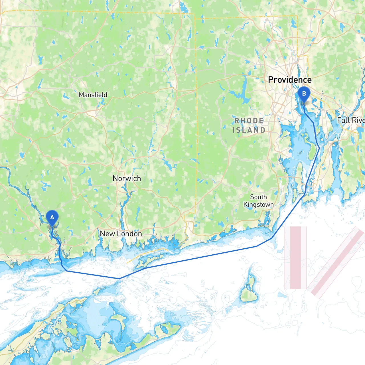 Essex to East Providence