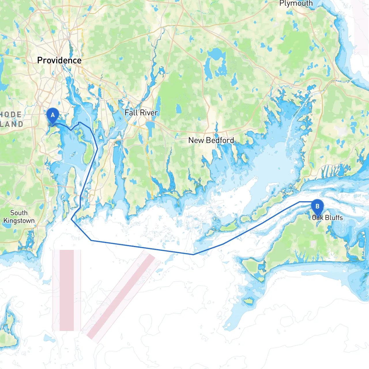 Warwick to Vineyard Haven