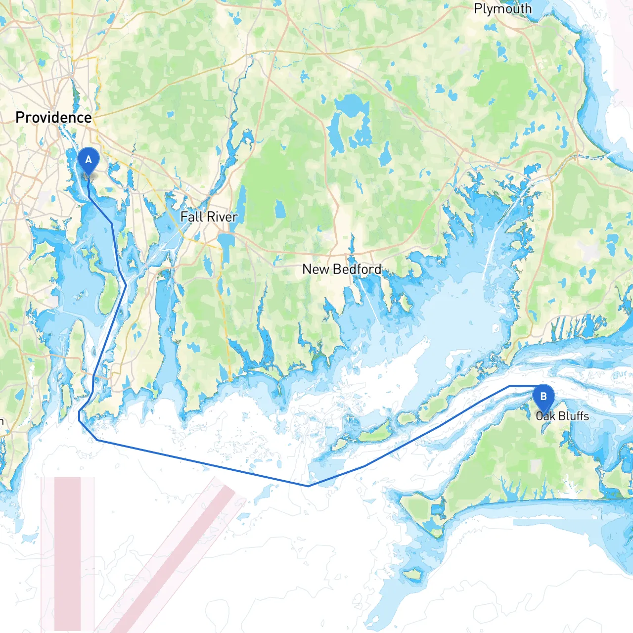East Providence to Vineyard Haven