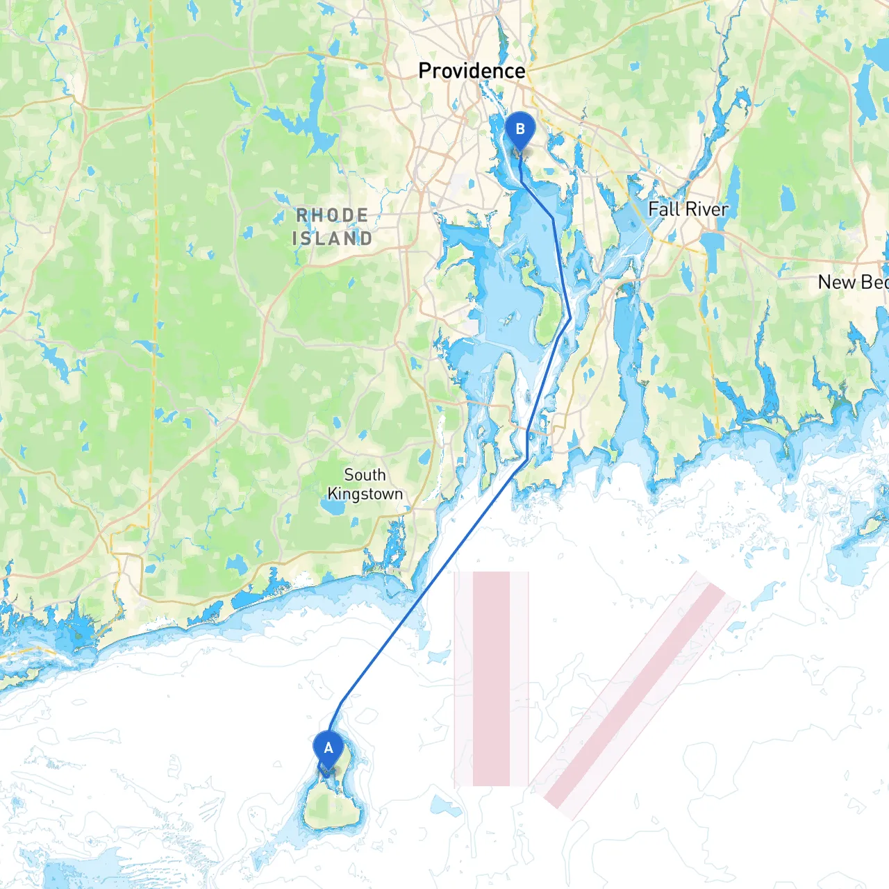 New Shoreham to East Providence