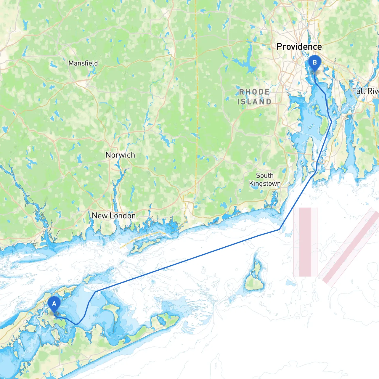 Shelter Island to East Providence
