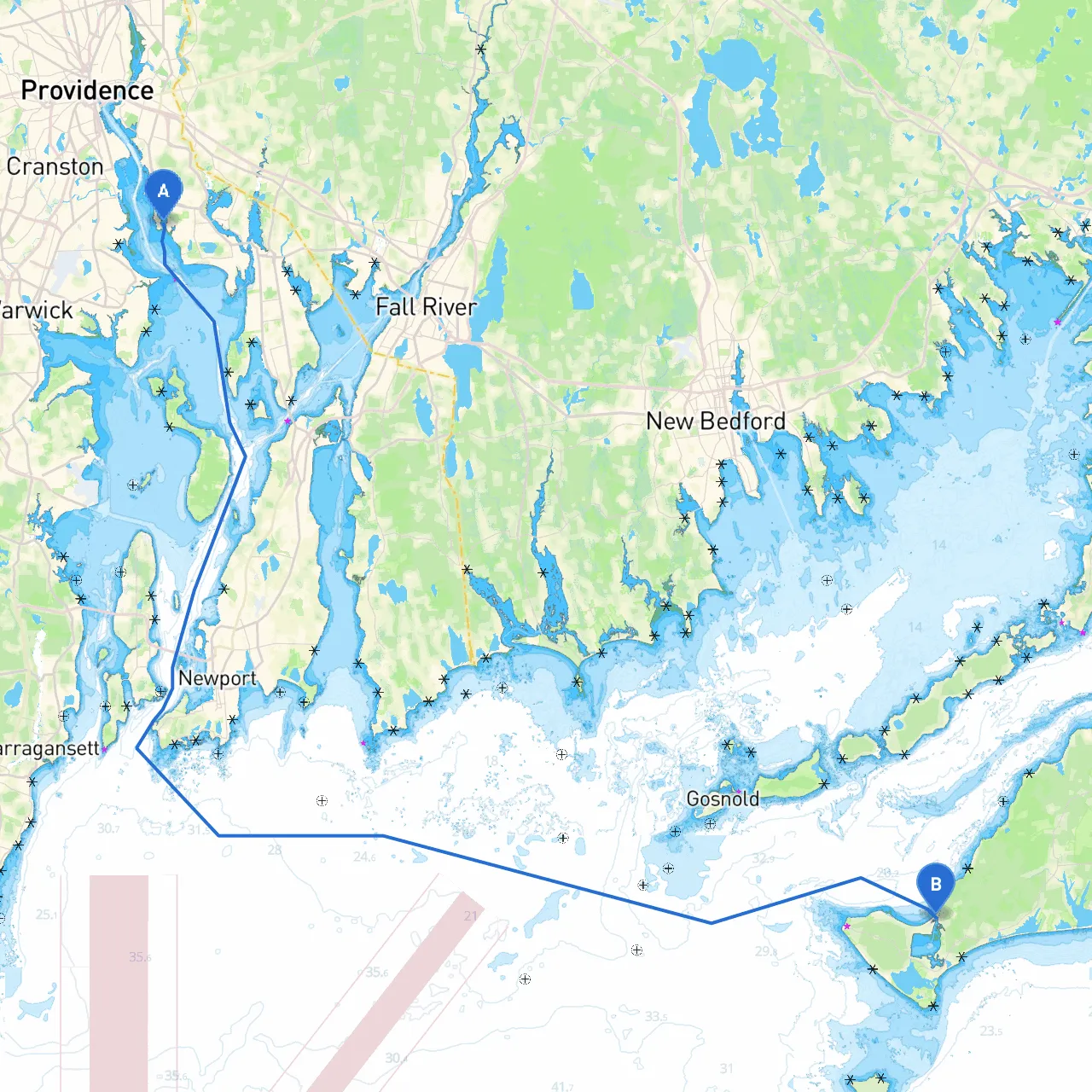 East Providence to Chilmark