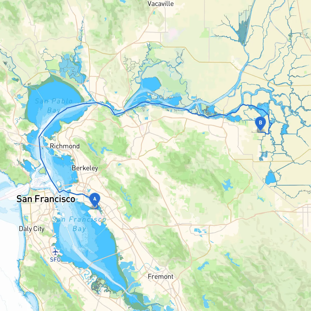Alameda to Brentwood