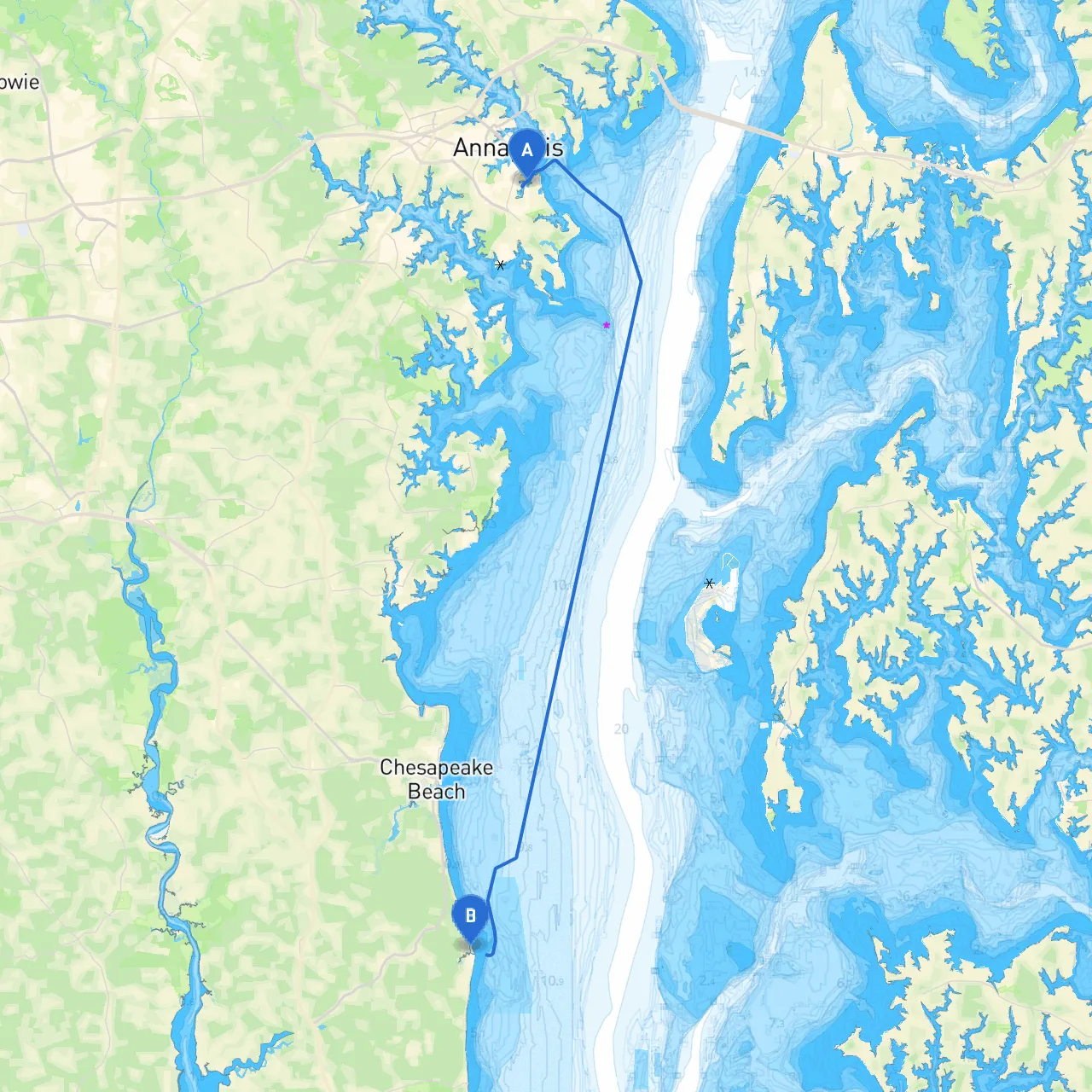 Annapolis to Chesapeake Beach