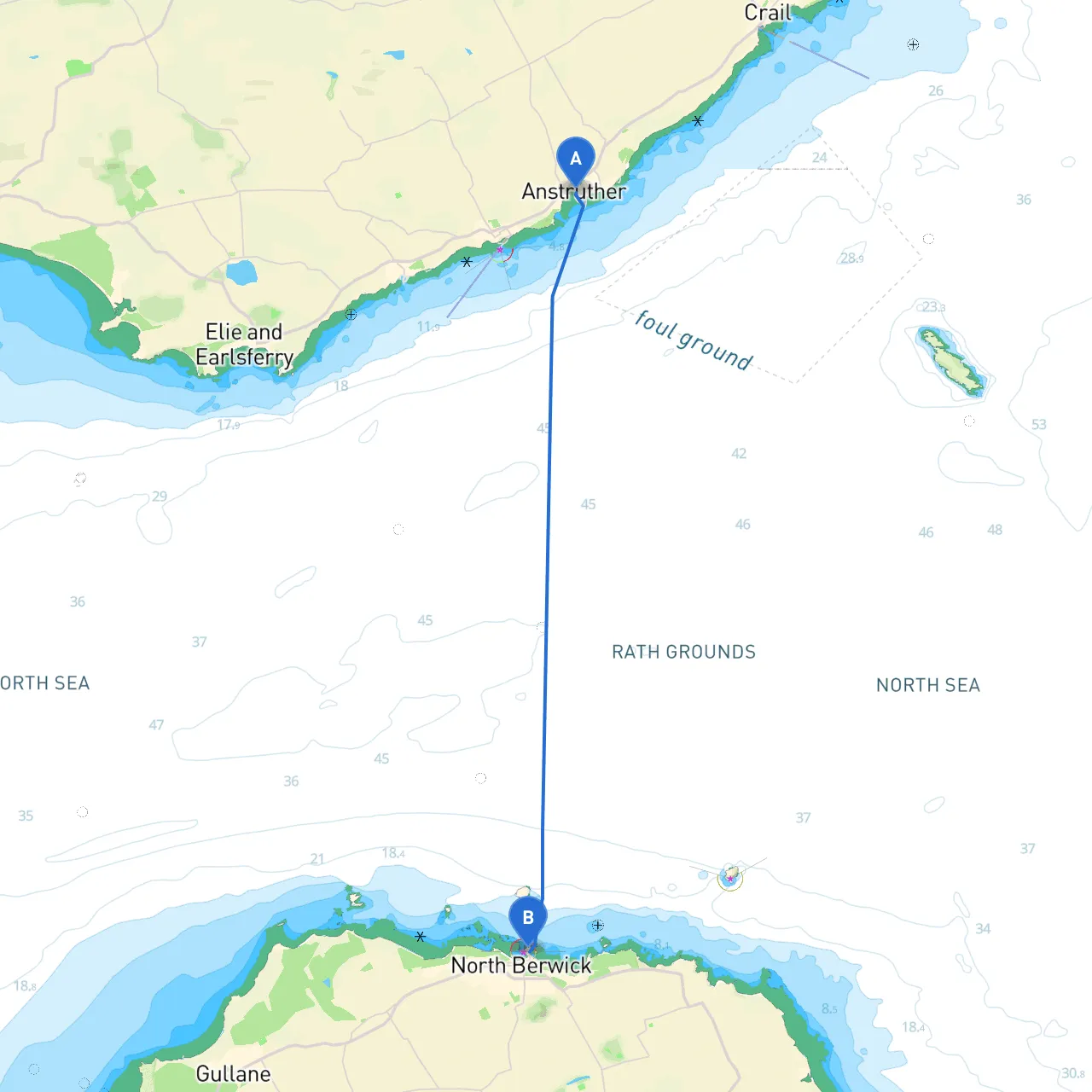 Anstruther to North Berwick