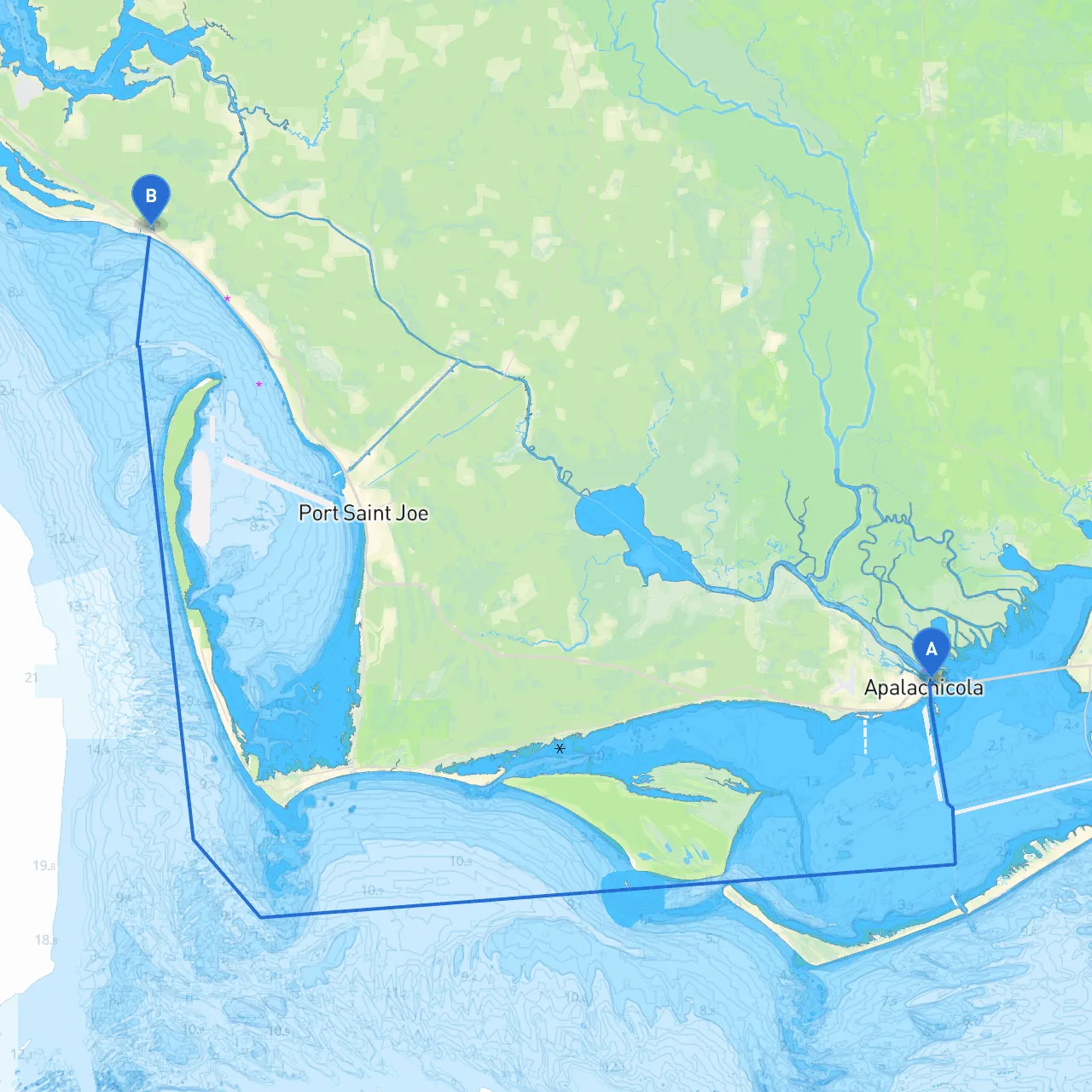 Apalachicola to Mexico Beach