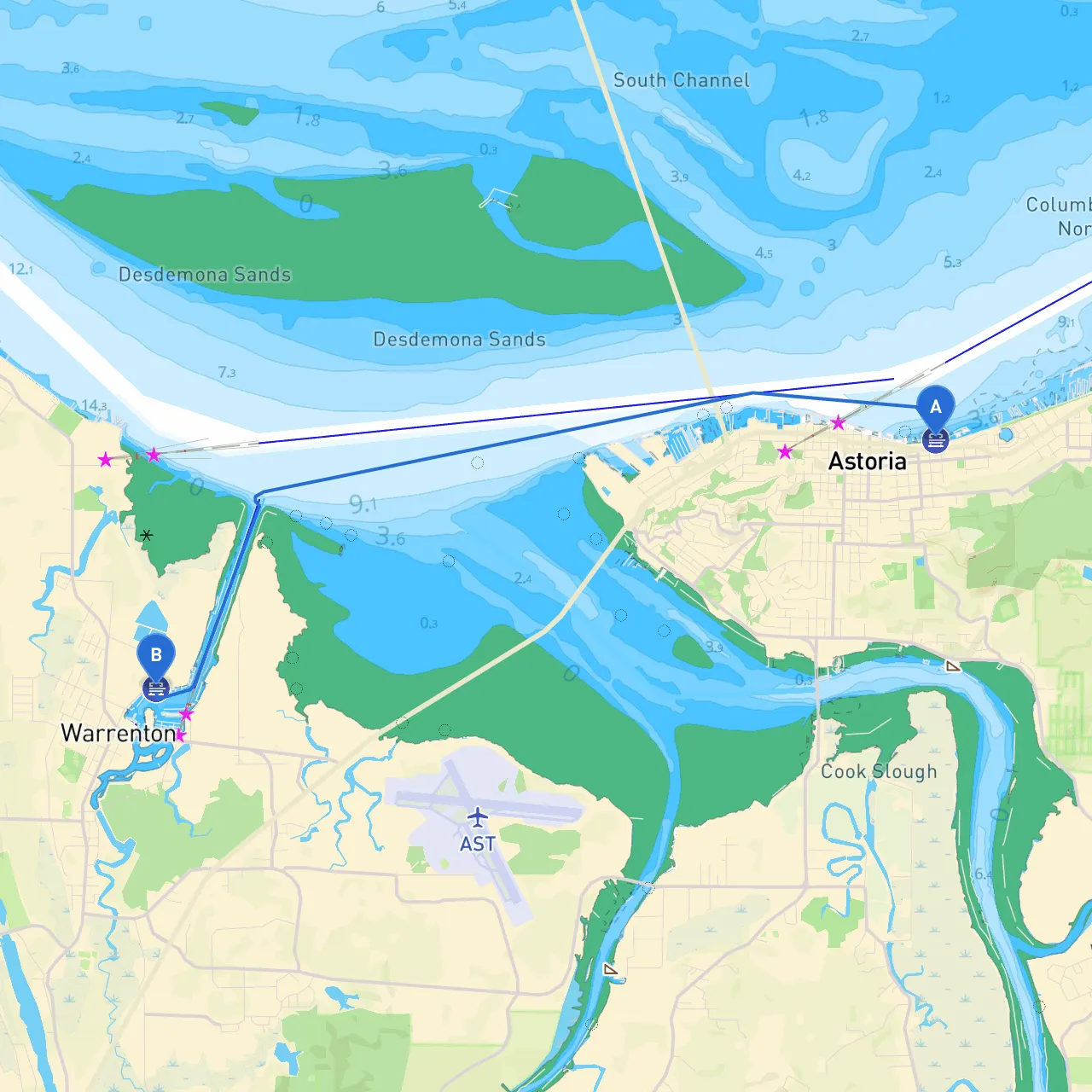 Astoria to Warrenton