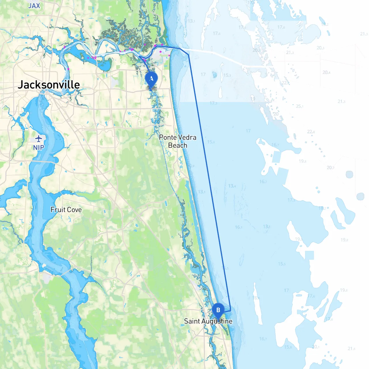 Atlantic Beach to St. Augustine
