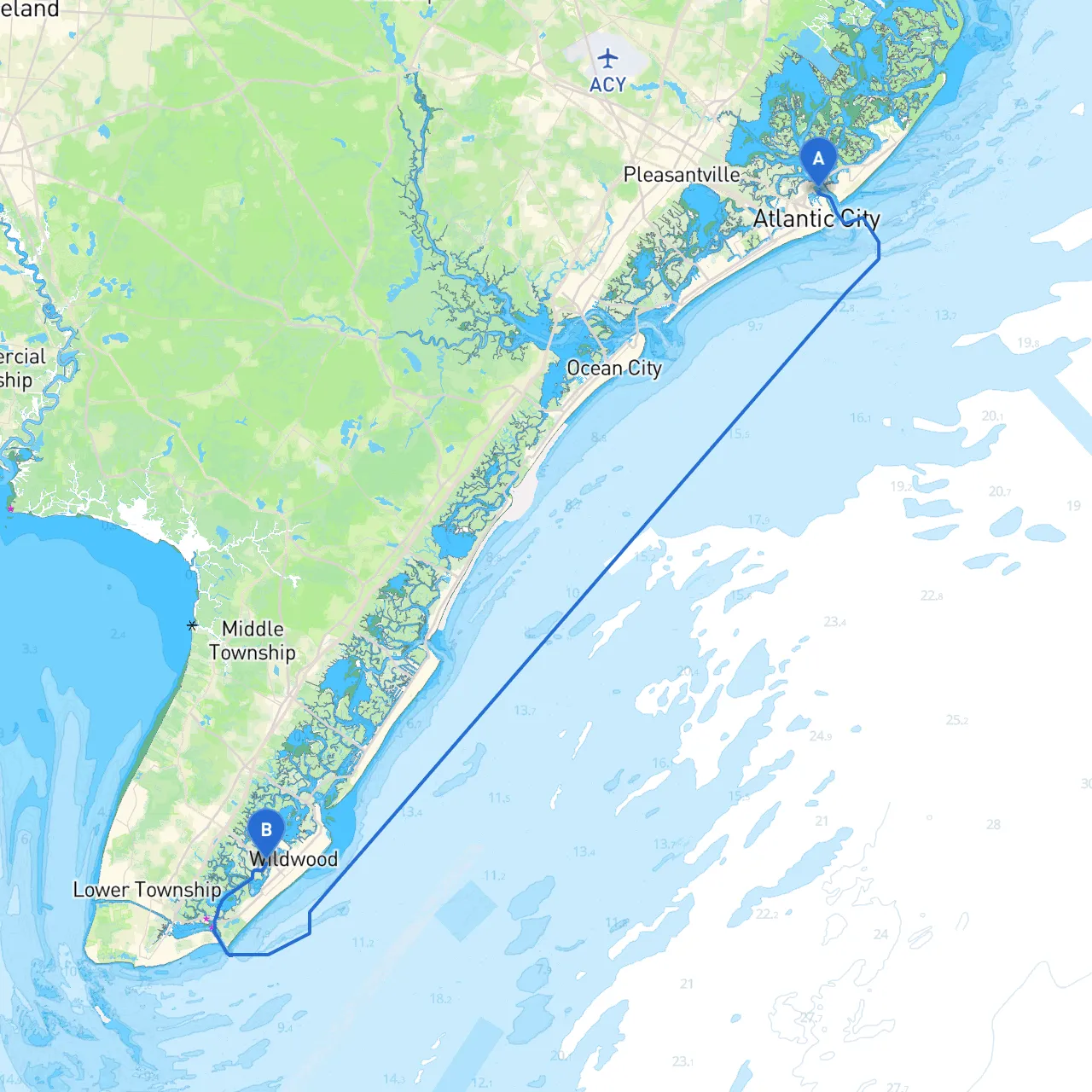 Atlantic City to Wildwood