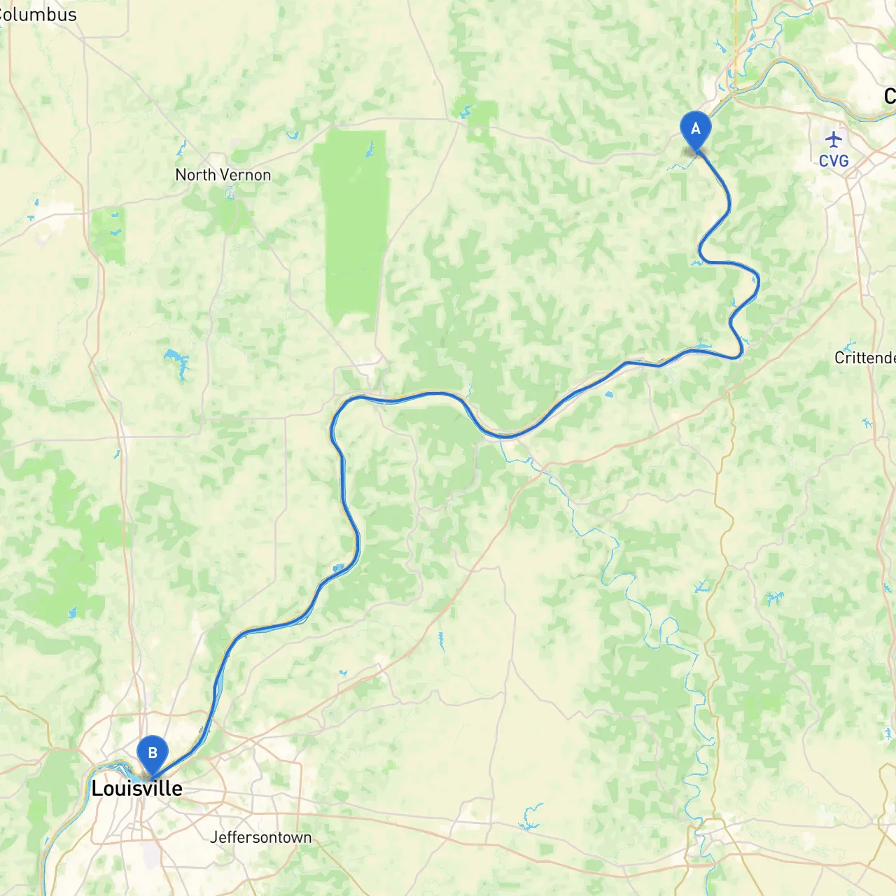 Aurora to Louisville