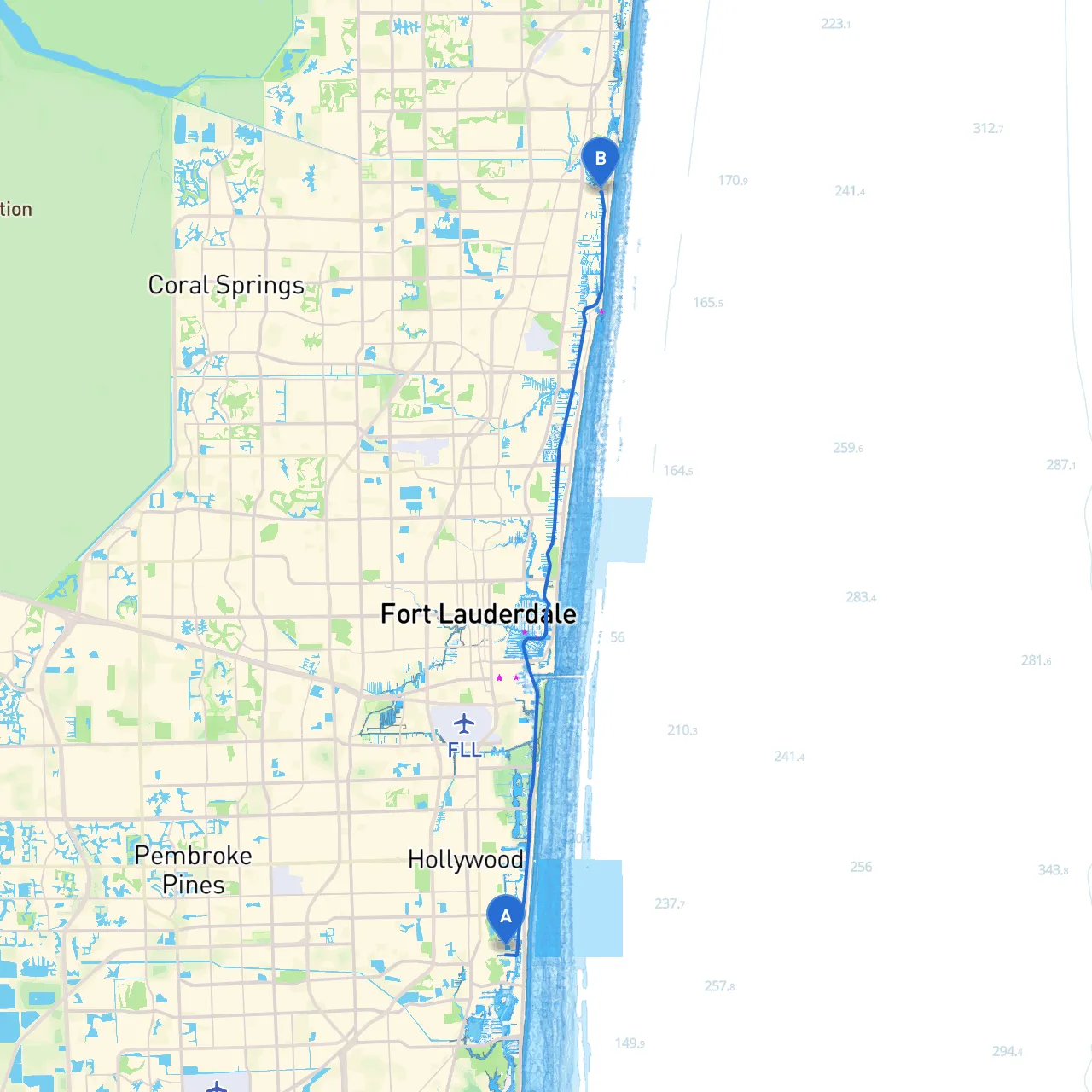 Aventura to Deerfield Beach