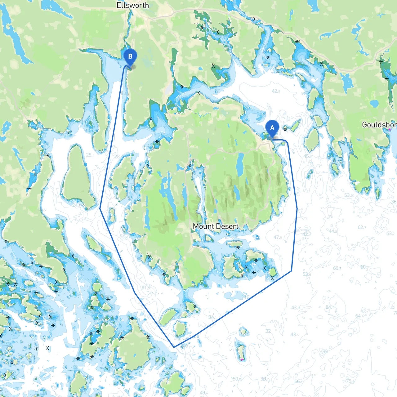 Bar Harbor to Ellsworth