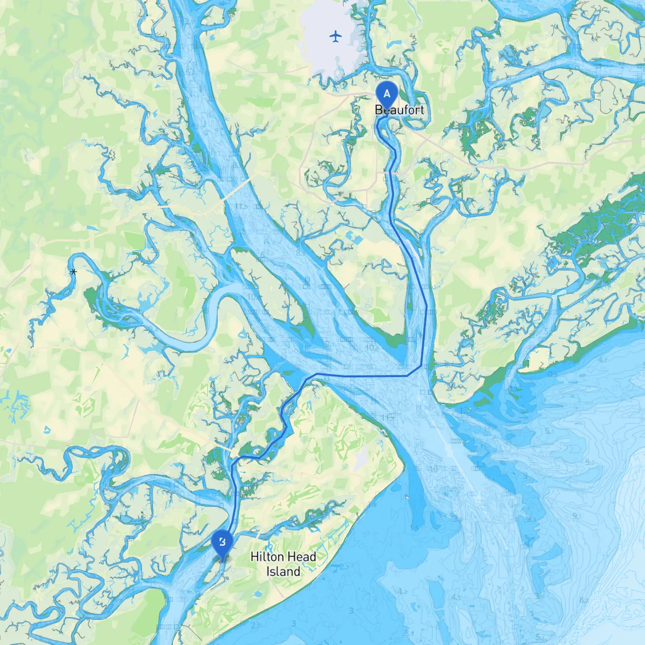 Beaufort to Hilton Head Island