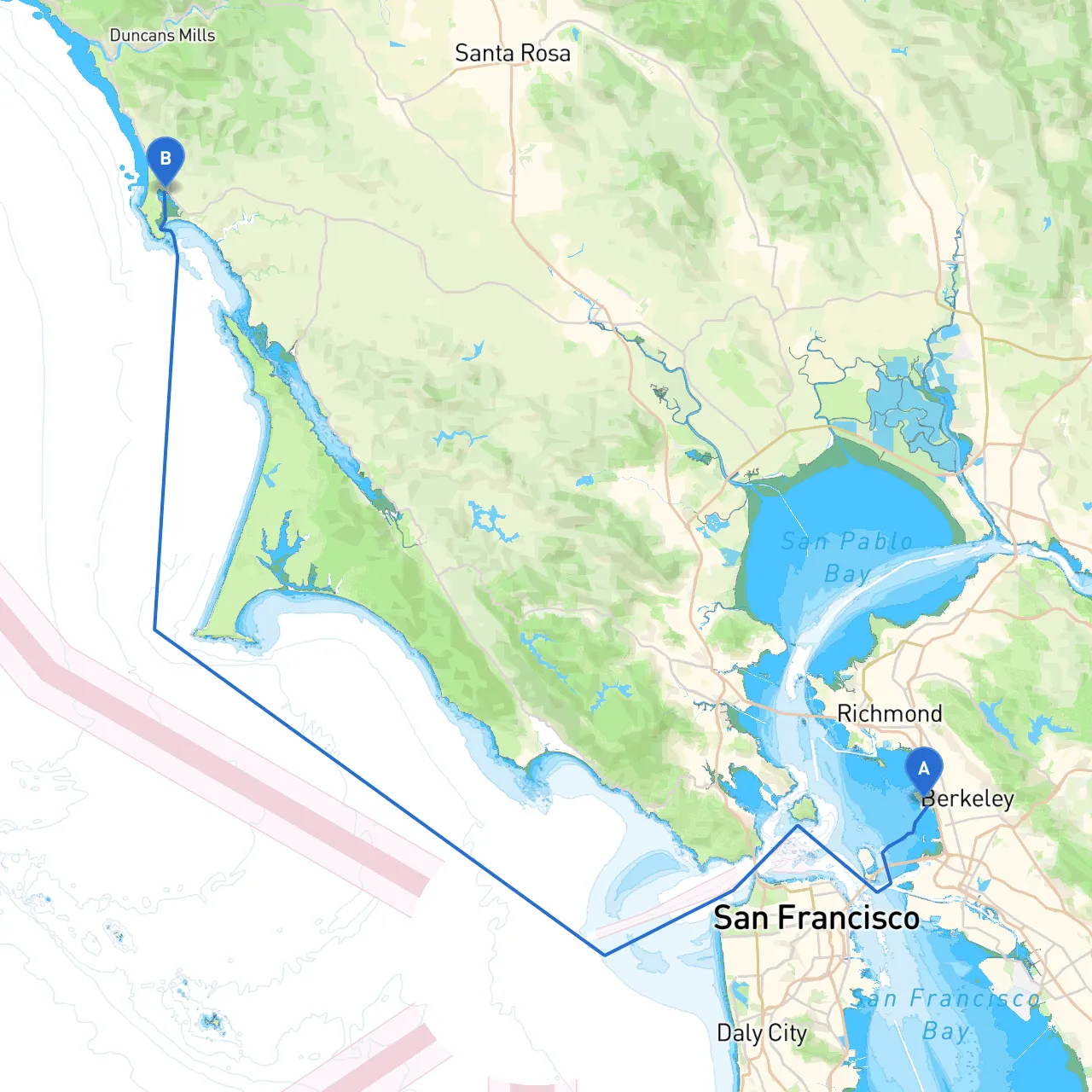 Berkeley to Bodega Bay
