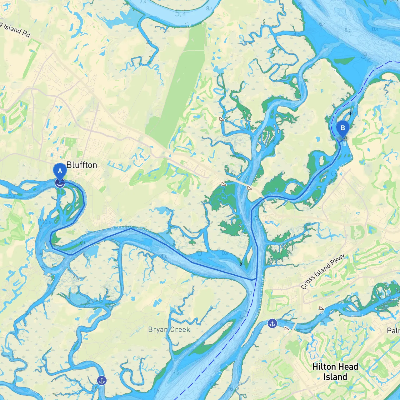 Bluffton to Hilton Head