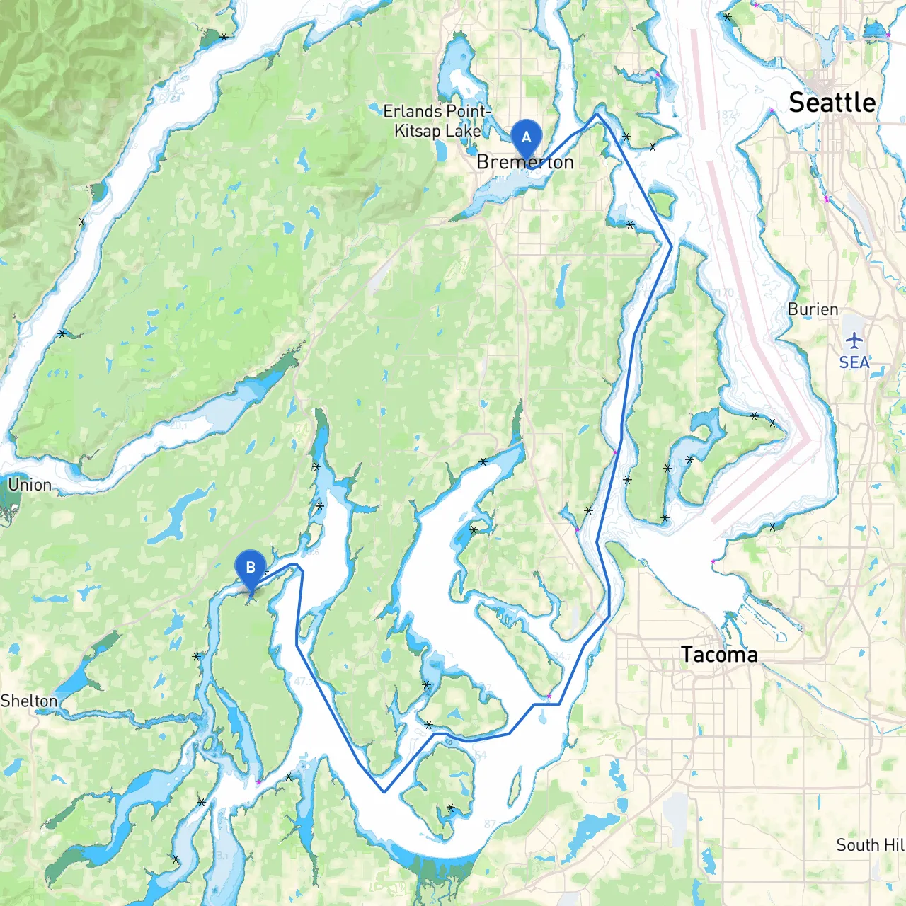 Bremerton to Shelton