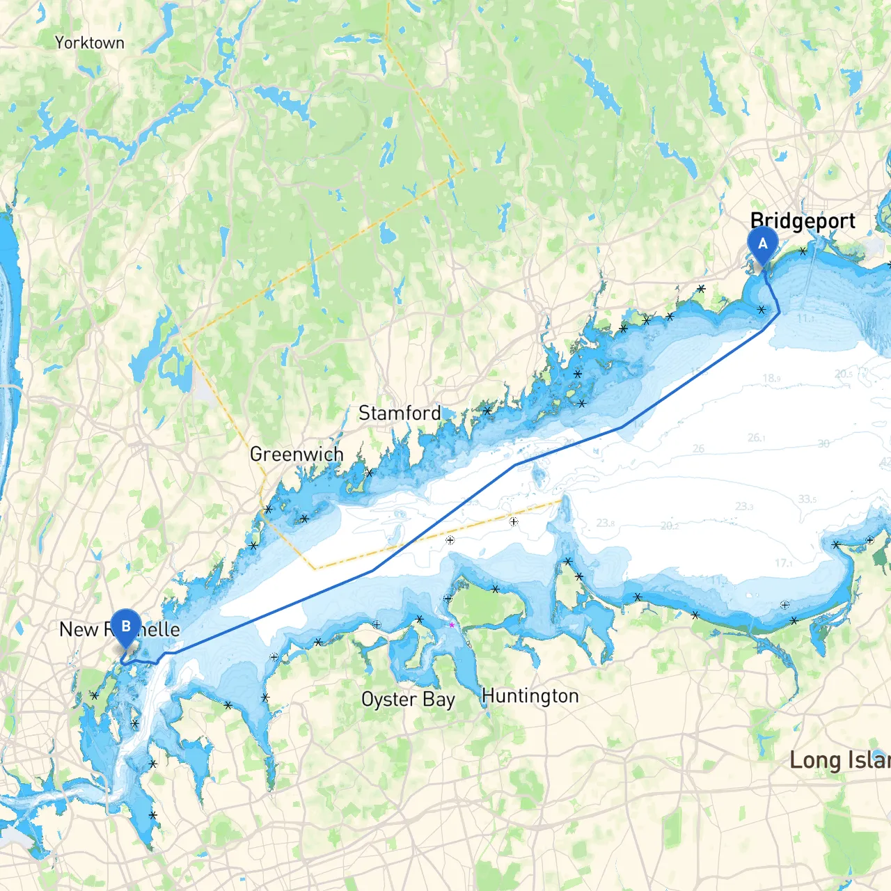 Bridgeport to New Rochelle