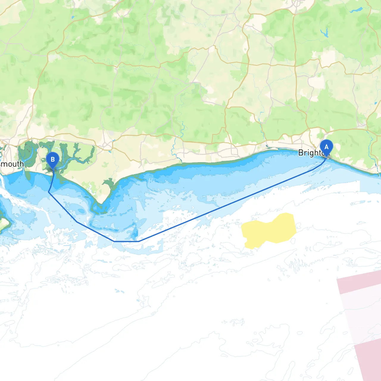 Brighton to Hampshire