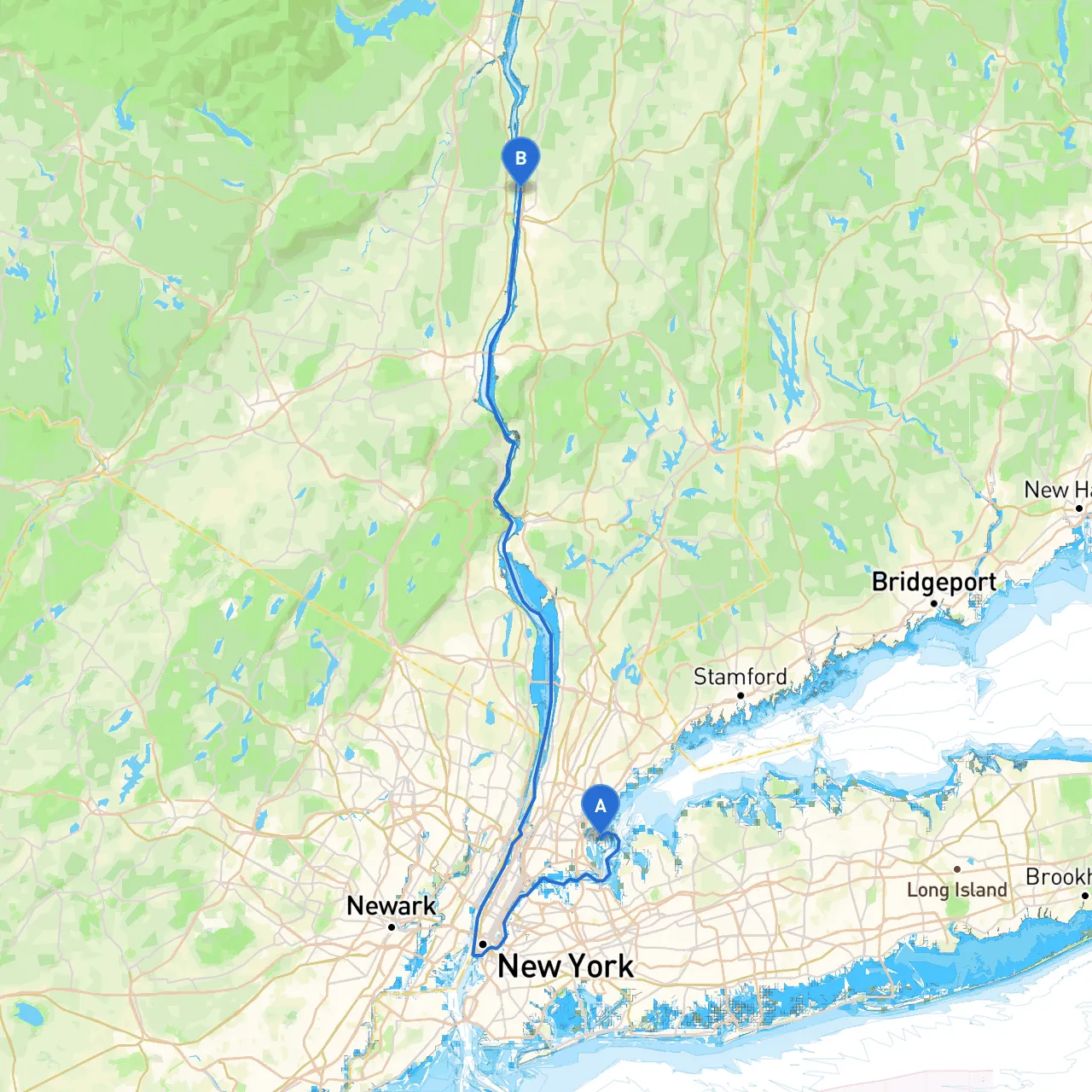 Bronx to Poughkeepsie