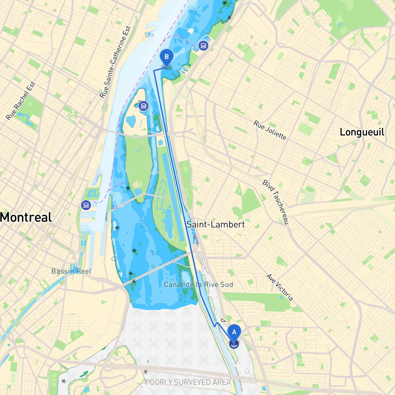 Brossard to Longueuil