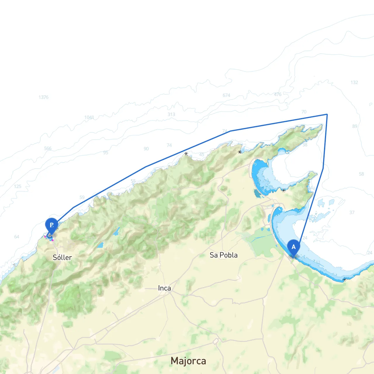 Can Picafort to Soller