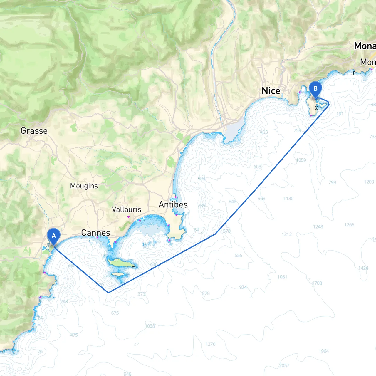 Cannes to Saint Jean Cap Ferrat