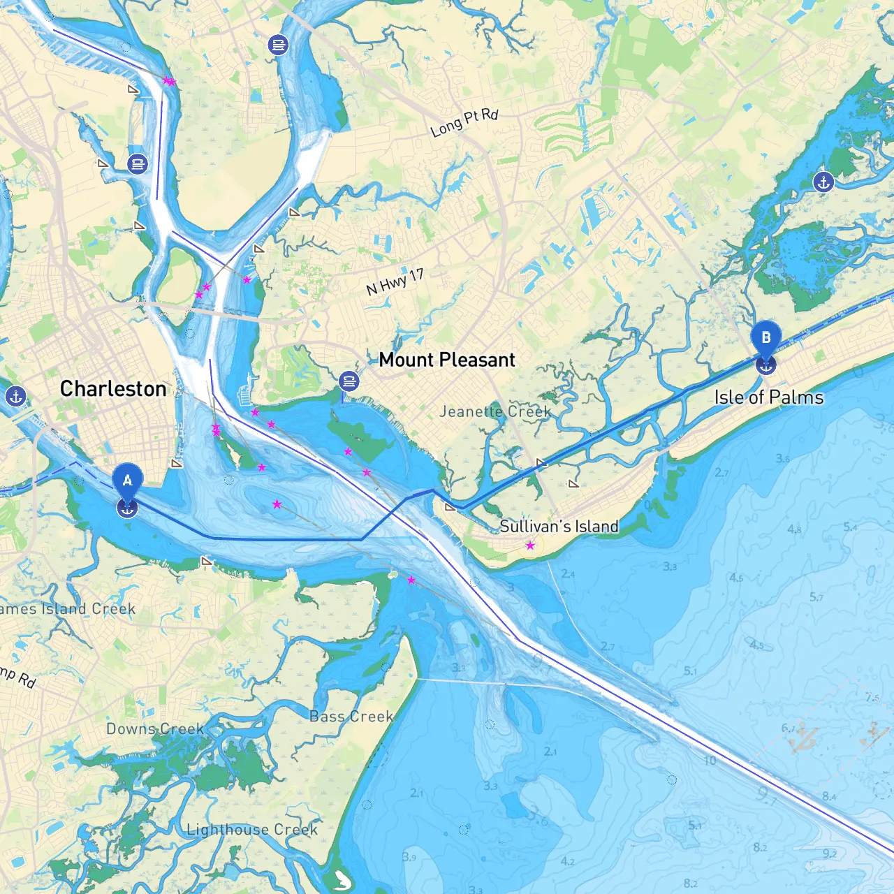 Charleston to Isle of Palms