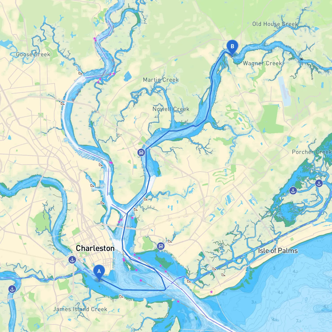 Charleston to Mount Pleasant