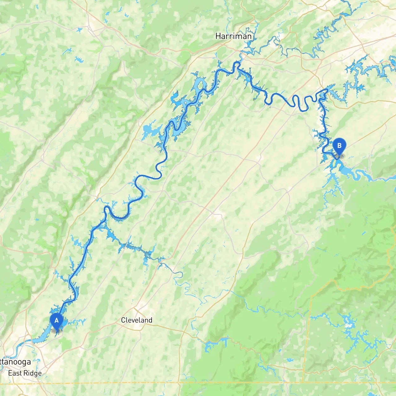 Chattanooga to Maryville