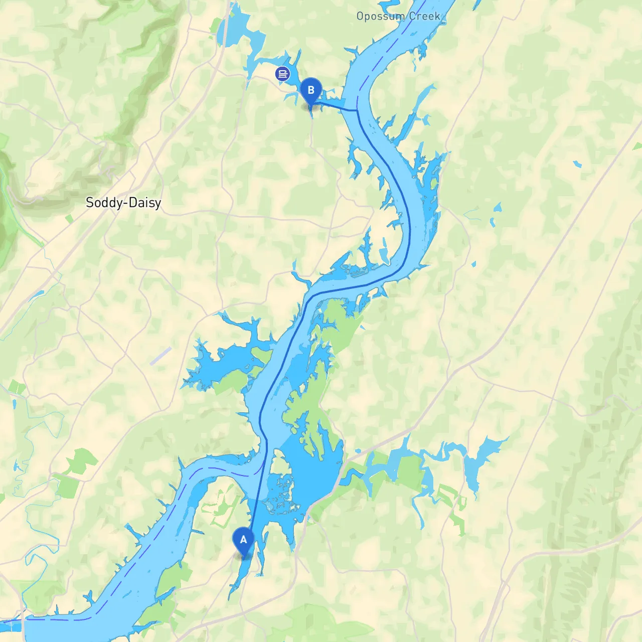 Chattanooga to Soddy Daisy